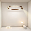 Simple Linear Modern Chandeliers Adjustable Angle Spotlight Circle Chandelier Design