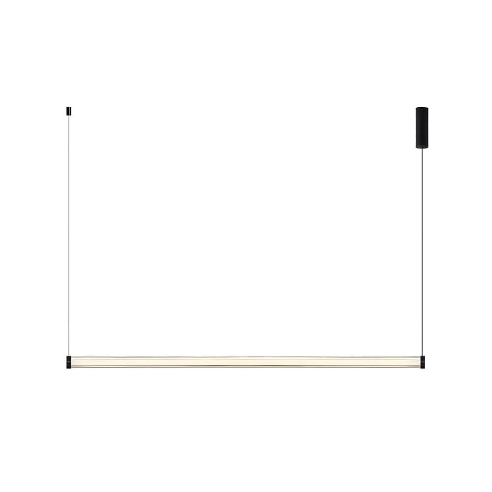1 - Light Glass Linear LED Island Pendant Light