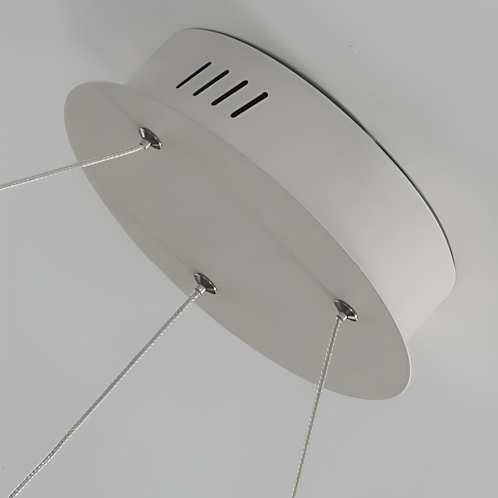 Circular Ring Three-step Dimming LED Modern Chandelier Island Lights Design
