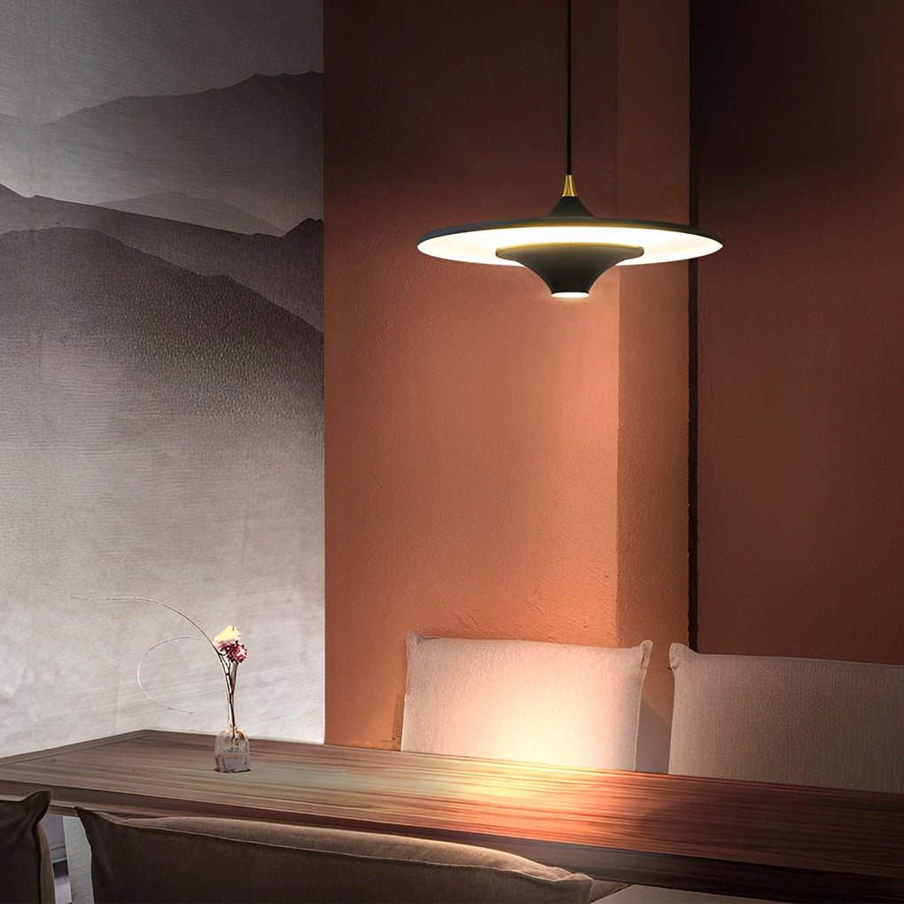 Adjustable Creative Round COB Nordic Pendant Lights Hanging Ceiling Light Fixture