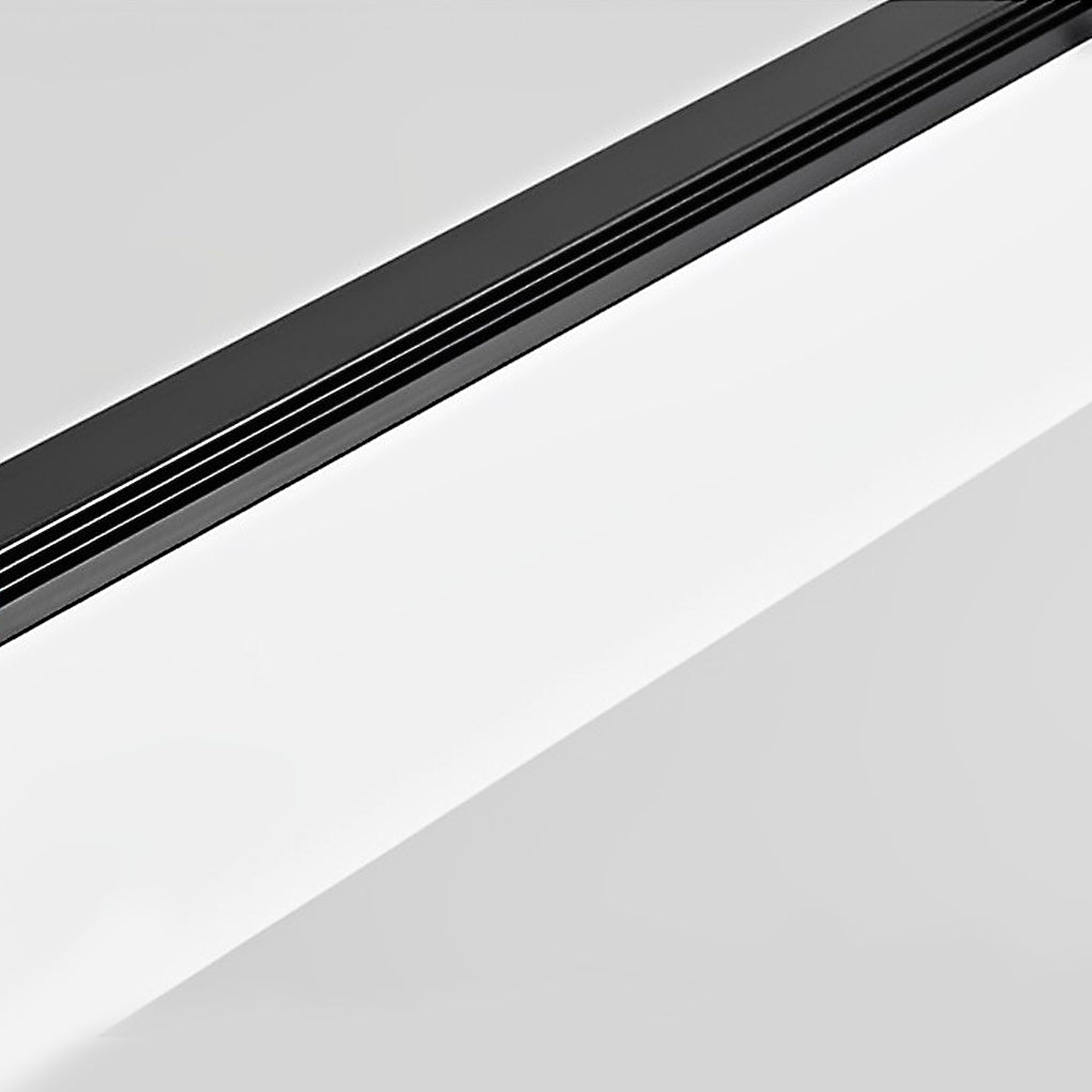 Minimalist Linear Strip Stepless Dimming LED Black Modern Chandelier Design