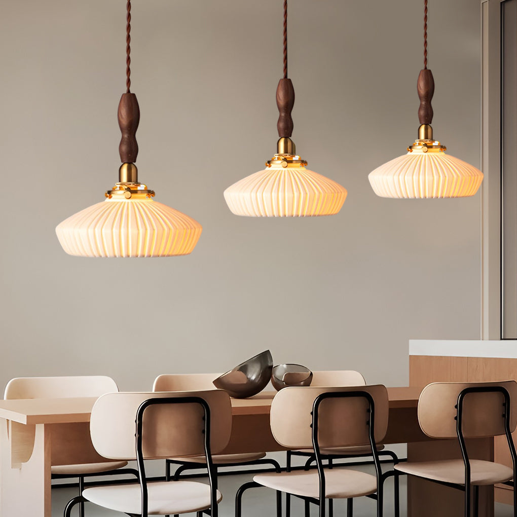 Creative Ceramic Copper LED 12W Nordic Pendant Light Plug in Wall Light Fixture