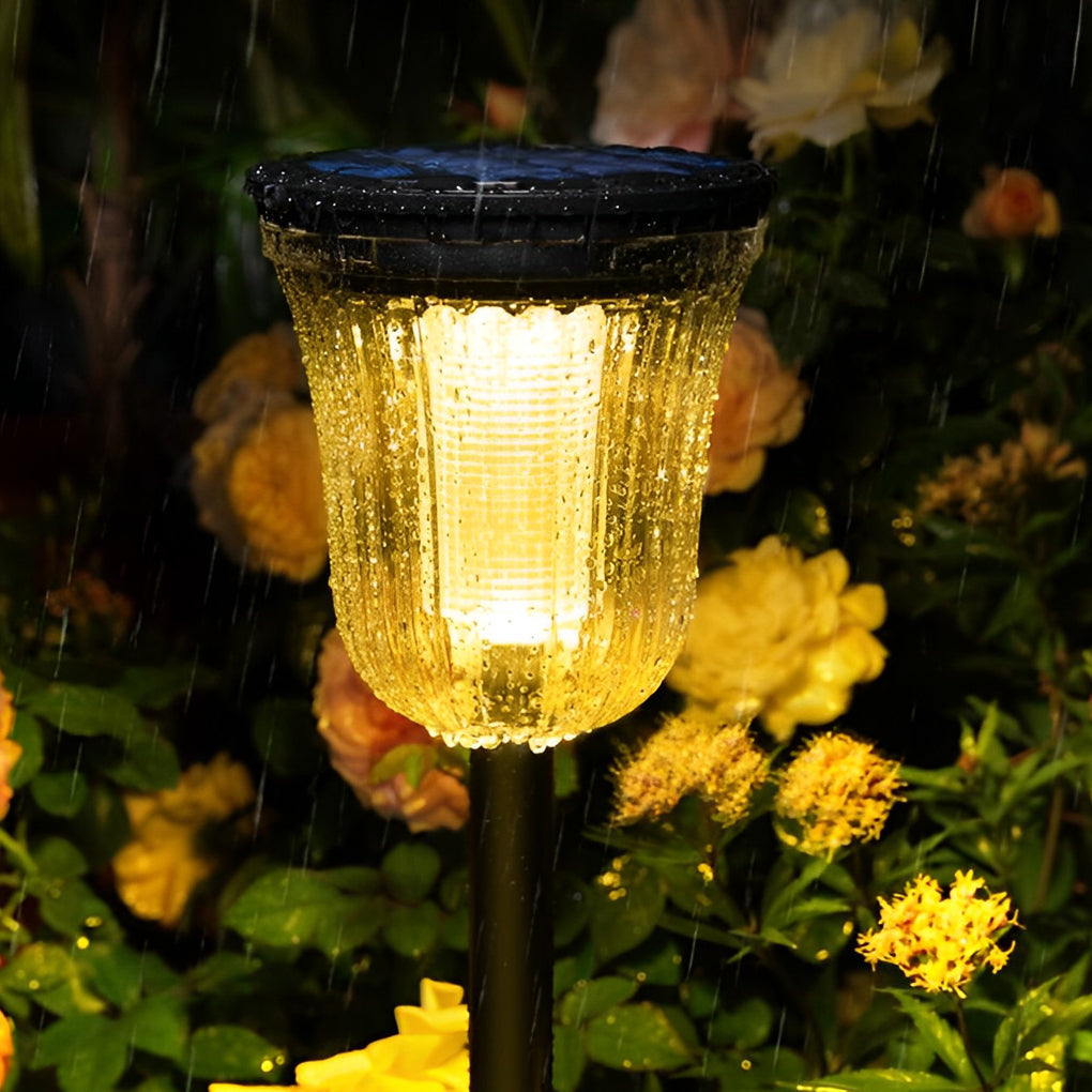 2Pcs Intelligent Solar Lawn Lights with Motion Sensor