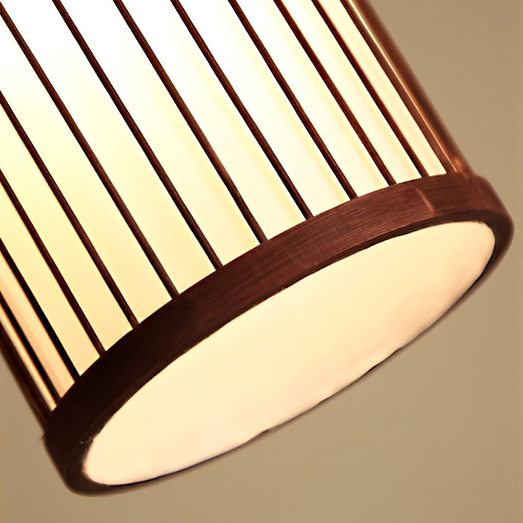 Creative Minimalist Bamboo Hand Woven LED Retro Modern Pendant Lightings