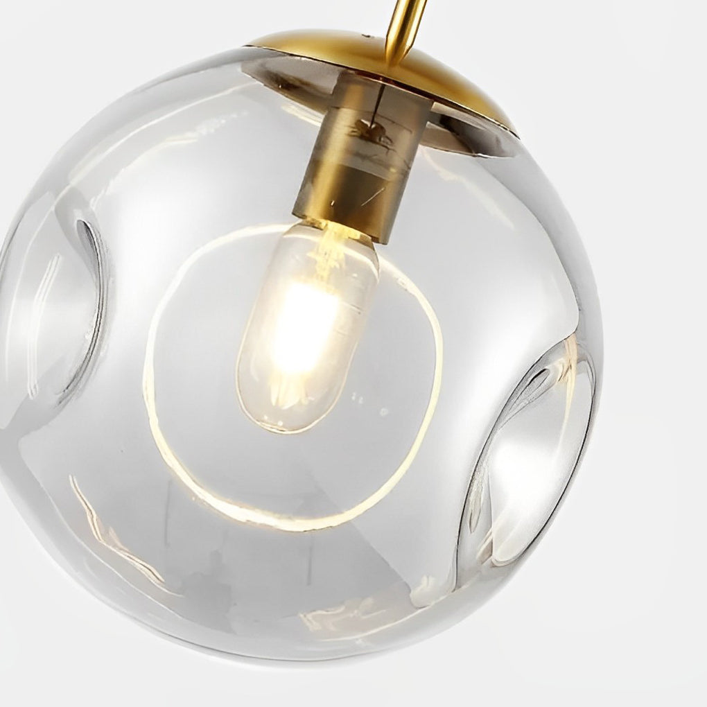 Creative Glass Globe Metal Nordic Small Chandelier Pendant Lightinging