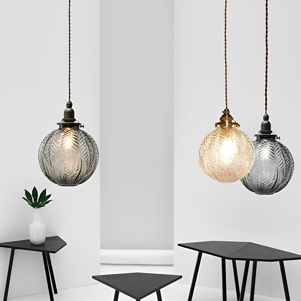 Creative Glass Ball Three Step Dimming LED Modern Pendant Lightings