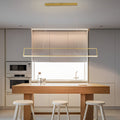 Creative Rectangular Frame LED Modern Chandelier Hanging Ceiling Lamp - Dazuma