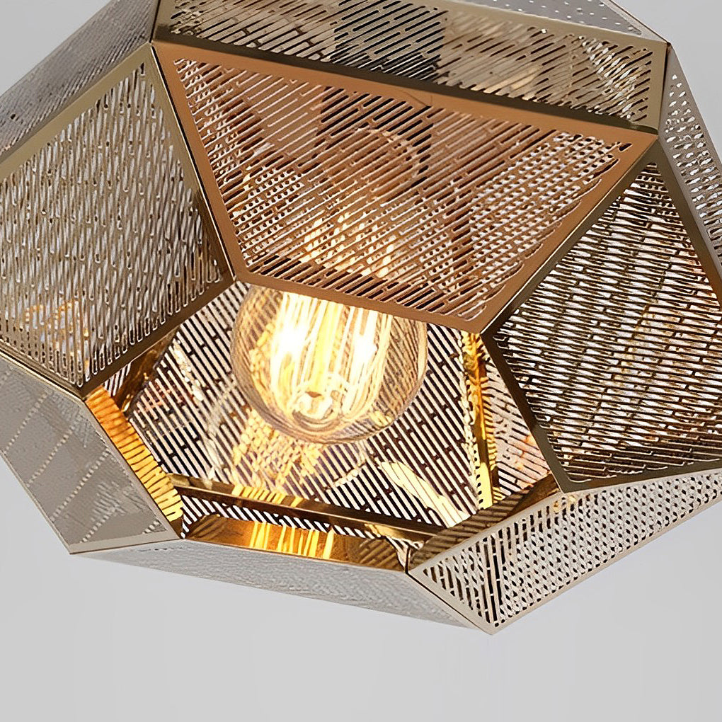 Electroplated Stainless Steel Creative Geometric Nordic Pendant Lightings