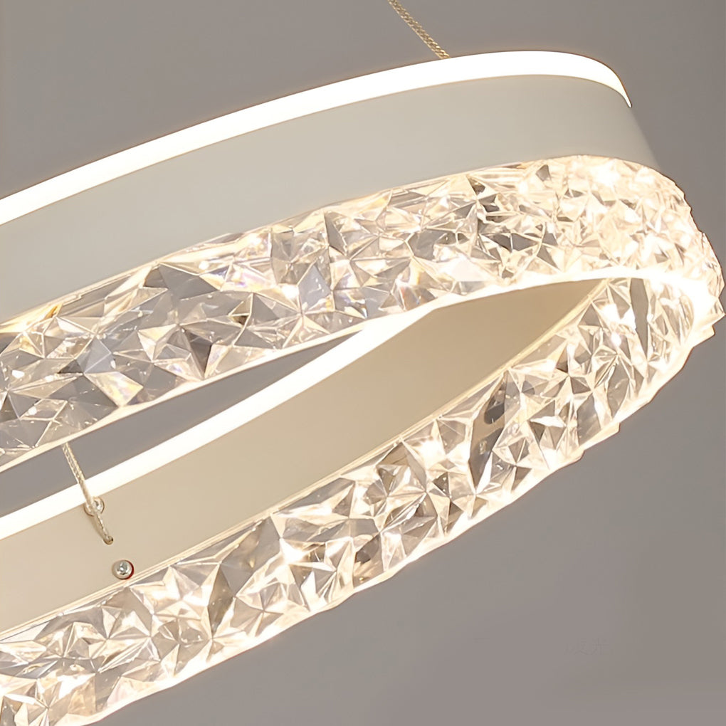 Circular Ring Three-step Dimming LED Modern Chandelier Island Lights Design