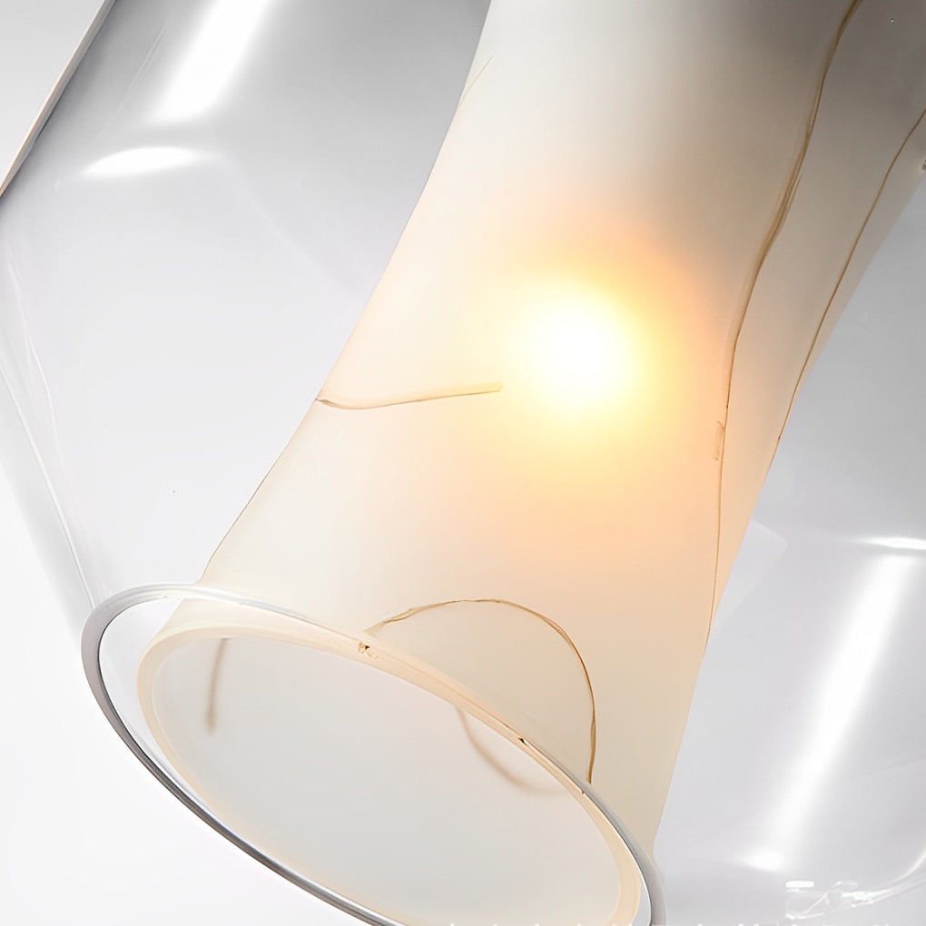 Double Glass Light Fixtureshade Creative Metal Post-Modern Pendant Lighting