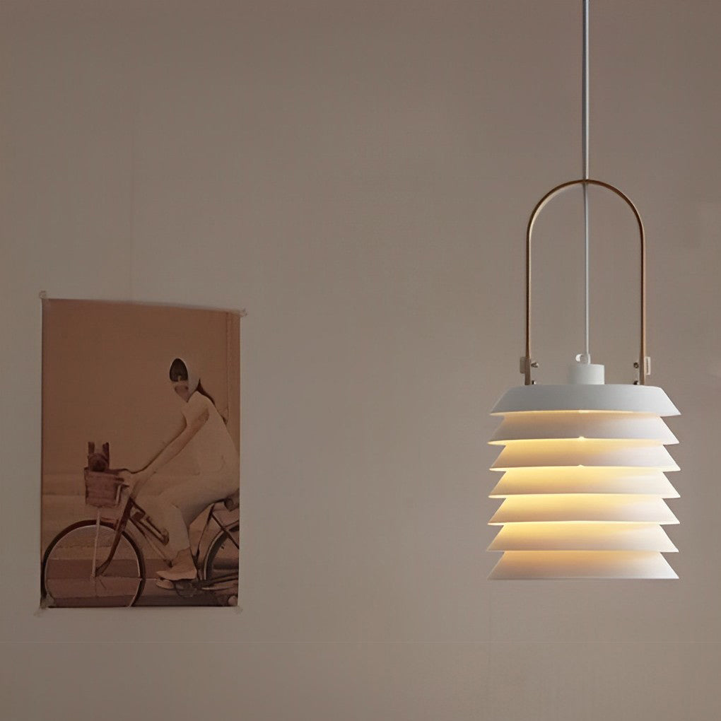 Creative Multi-layer Metal Minimalist Nordic Pendant Light Hanging Light Fixture