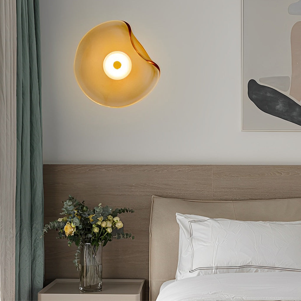 Irregular Round Glass Creative Postmodern Wall Lamp Wall Sconce Lighting - Dazuma
