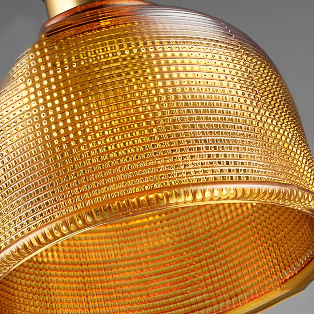 Glass Bowl Shape Electroplated Metal Nordic Creative Pendant Lightings