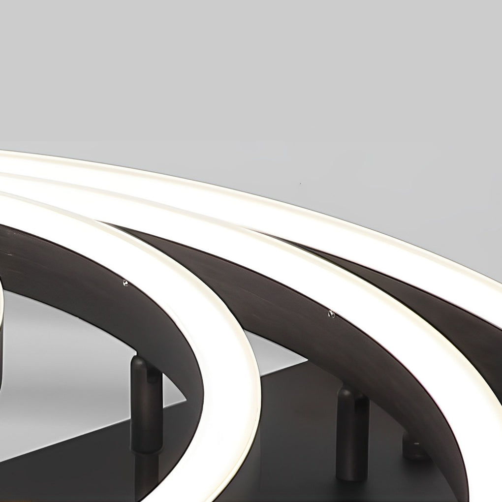 Adjustable Multiple Circular LED Modern Flush Mount Ceiling Lightings