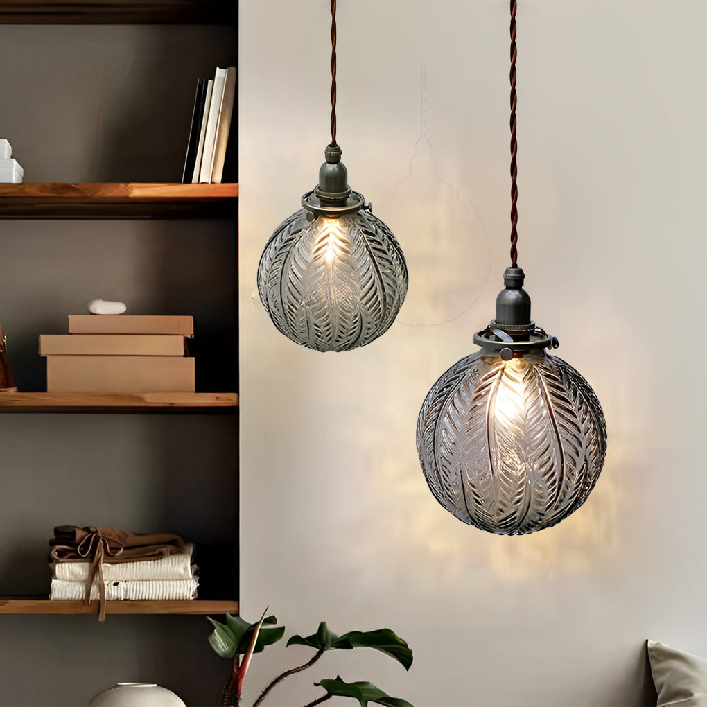Creative Glass Ball Three Step Dimming LED Modern Pendant Lightings