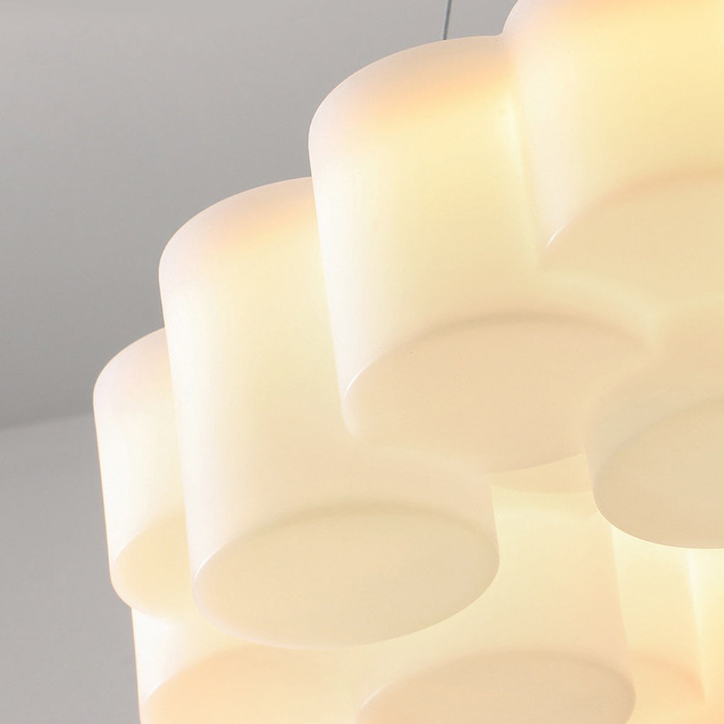 Ring Honeycombs Three Step Dimming LED White Ins Nordic Chandelier Light Design