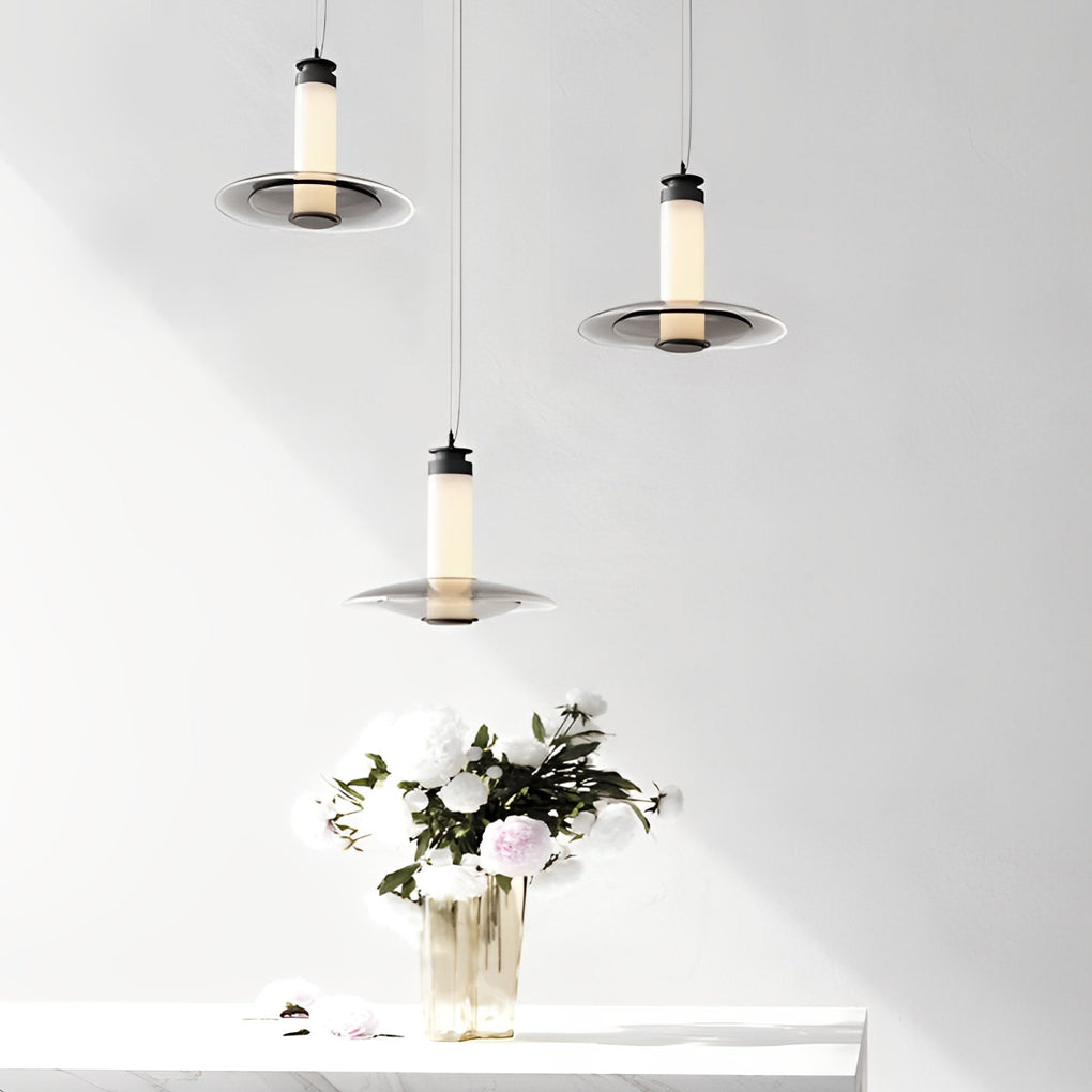 Minimalist Creative Round Glass LED Modern Pendant Lightings Chandelier
