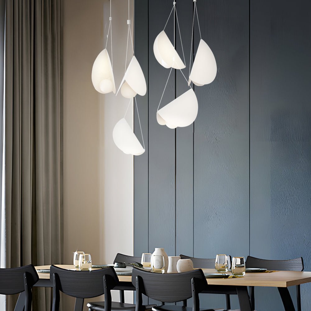 1/3/6 - Light Minimalist Line White Glider Pendant Light