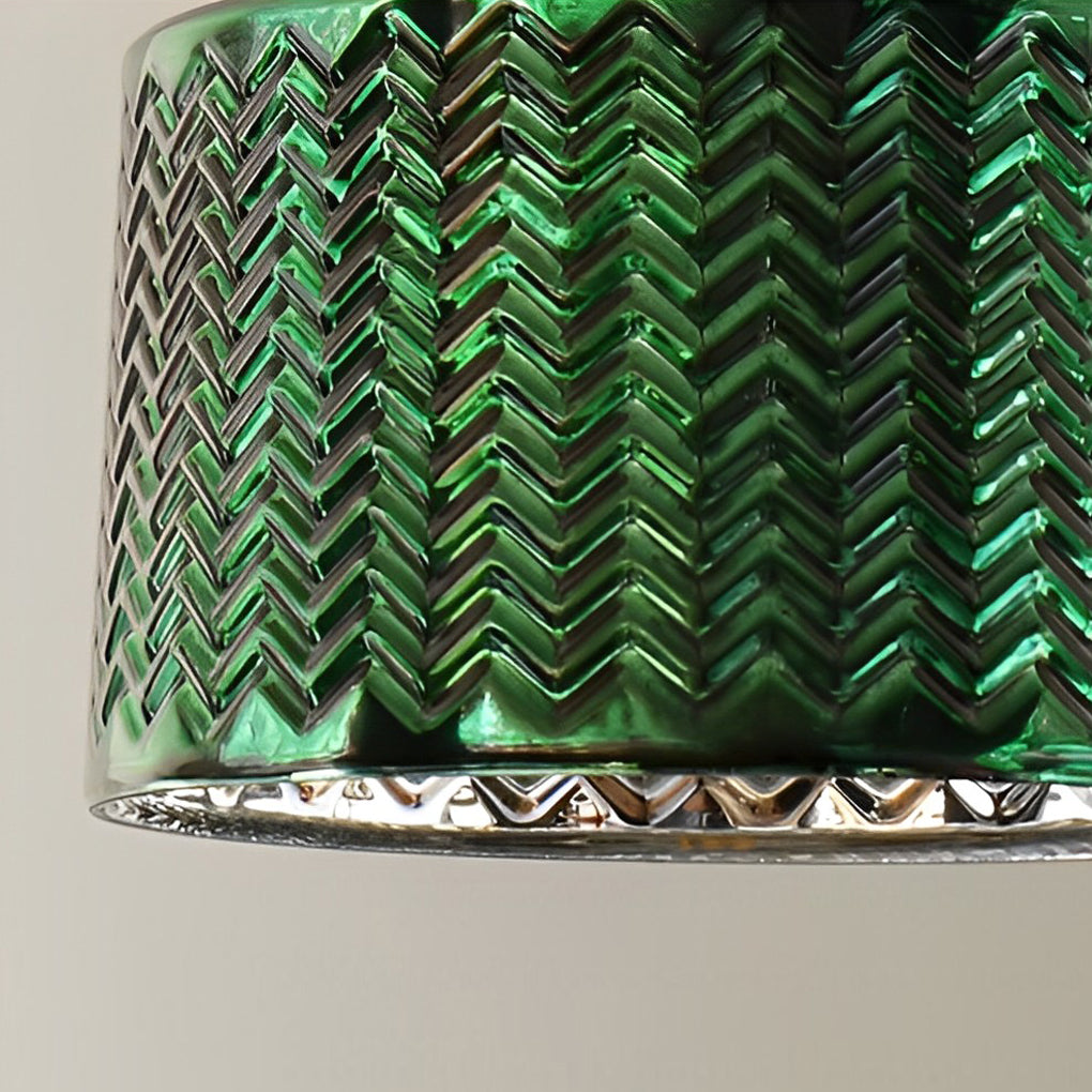 Creative Personality LED Copper Glass Green Retro Nordic Pendant Lightings