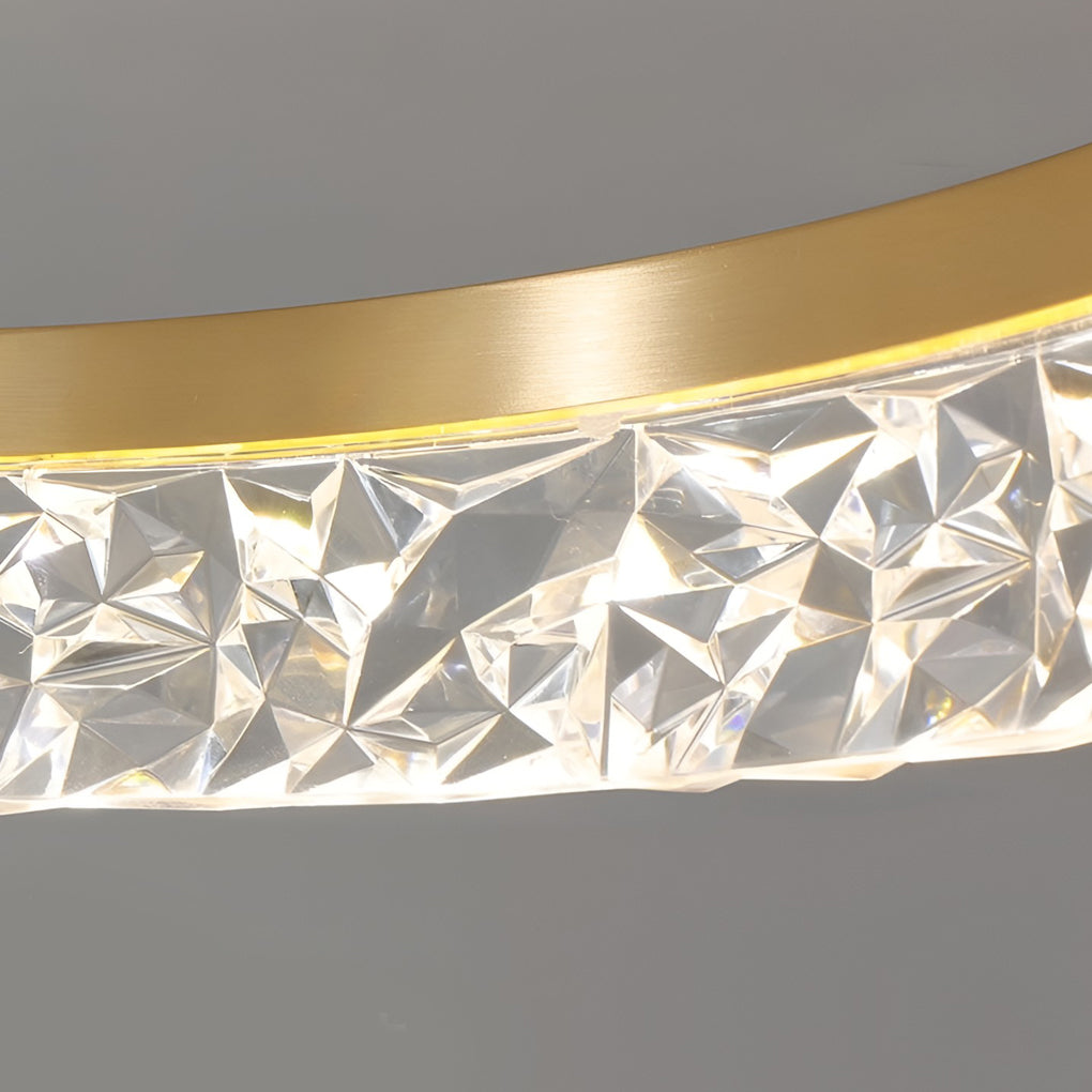 Minimalist Round LED 60W Gold Modern Ceiling Light Fixture Flush Mount Lighting