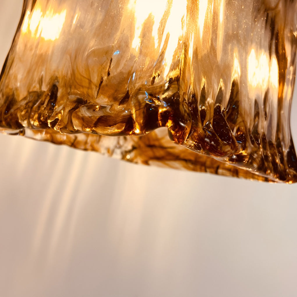 Creative Electroplated Metal Glass LED Nordic Island Lights Hanging Light Fixture