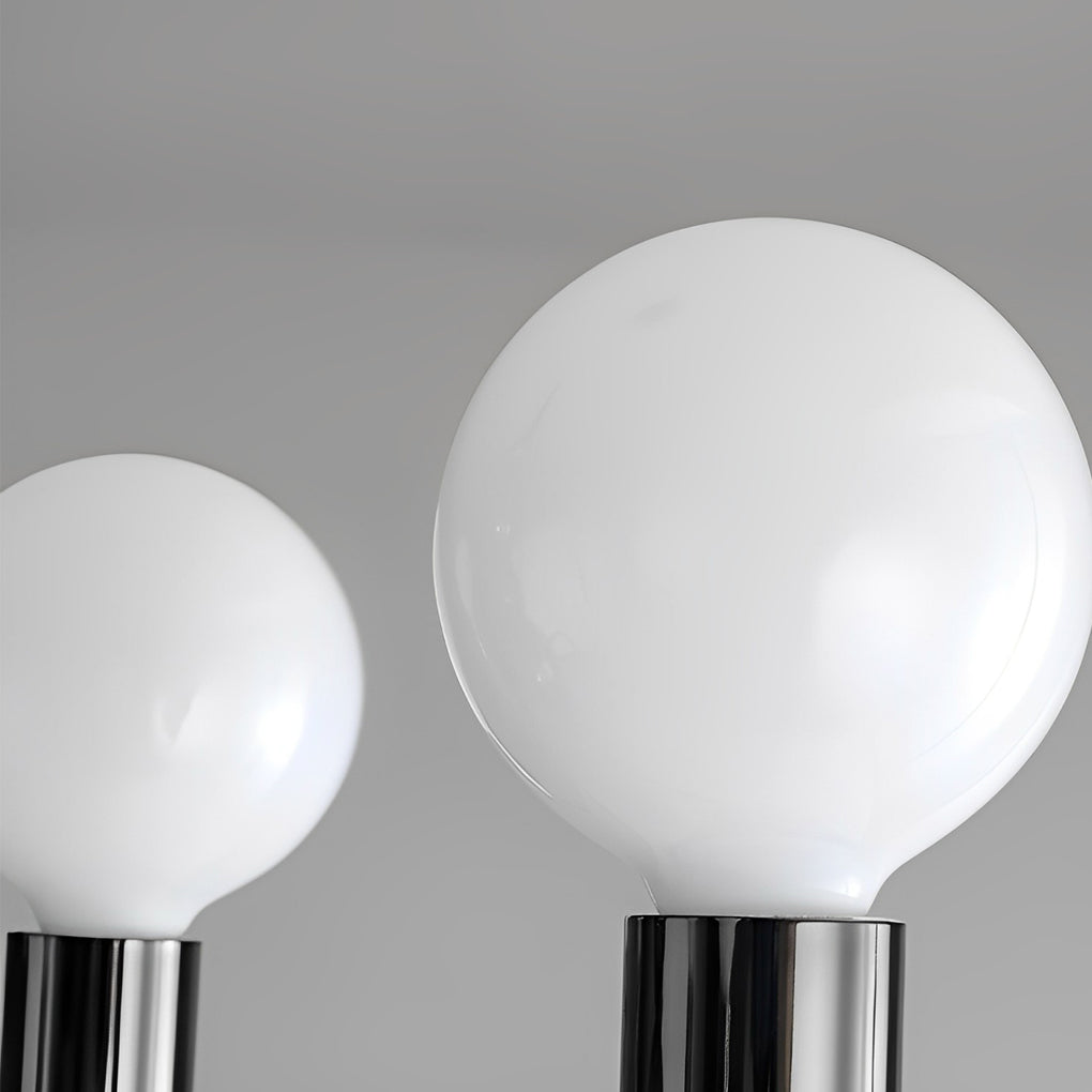 Iron Electroplating Glass Ball Shade Minimalist French Style Chandelier Design