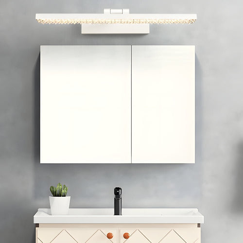 160° Adjustable LED Bathroom Vanity Light with Crystal - Inspired Acrylic Shade, Dimmable
