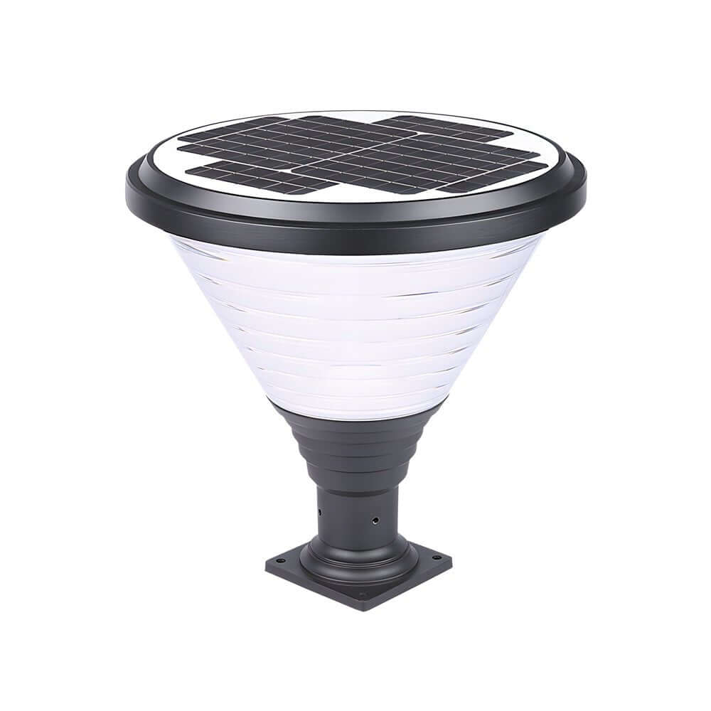 18.9 - Inch H 1 - Light Black Round Pier Mount Post Light
