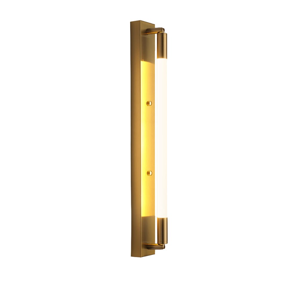 19.68'' Acrylic Tube 1 - Light LED Wall Lights Indoor - Black/Gold/Chrome Base