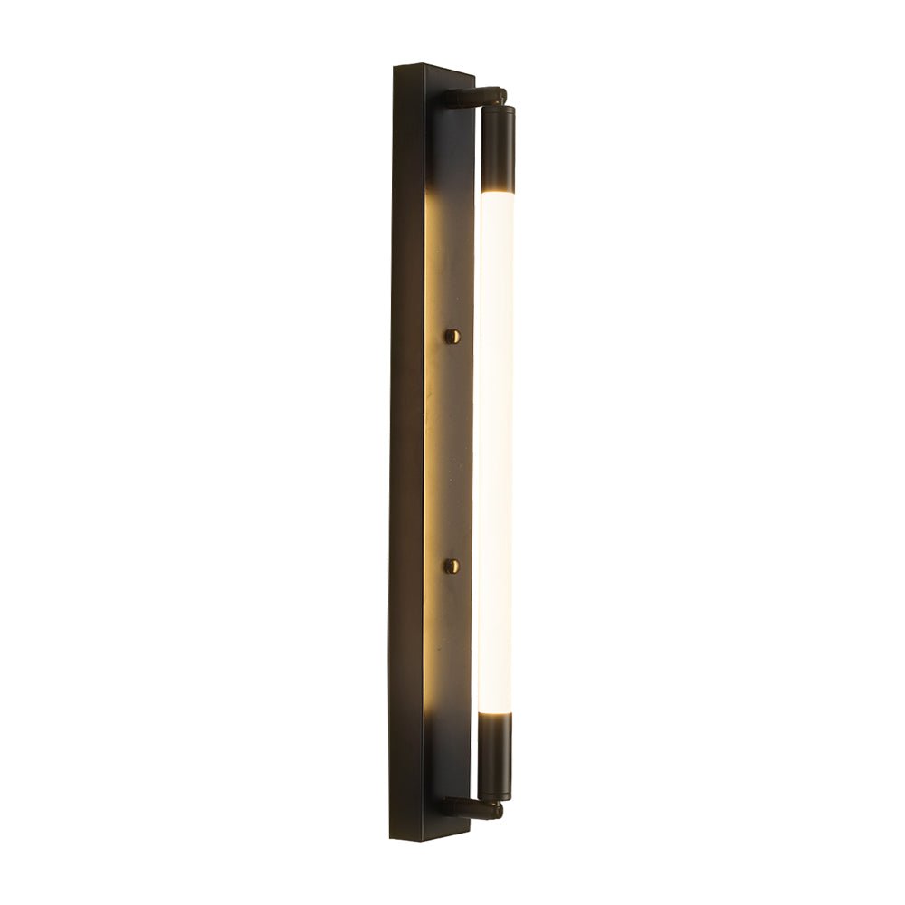 19.68'' Acrylic Tube 1 - Light LED Wall Lights Indoor - Black/Gold/Chrome Base
