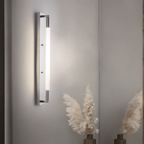 19.68'' Acrylic Tube 1 - Light LED Wall Lights Indoor - Black/Gold/Chrome Base