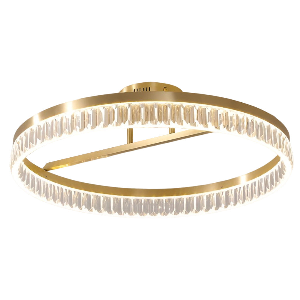 Minimalist Round LED 60W Gold Modern Ceiling Light Fixture Flush Mount Lighting
