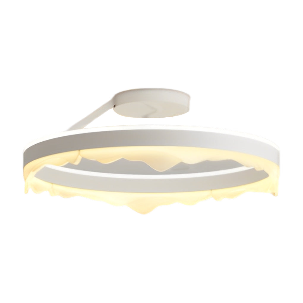 Round Stepless Dimming LED White Ins Nordic Ceiling Lightings Flush Mount Lighting