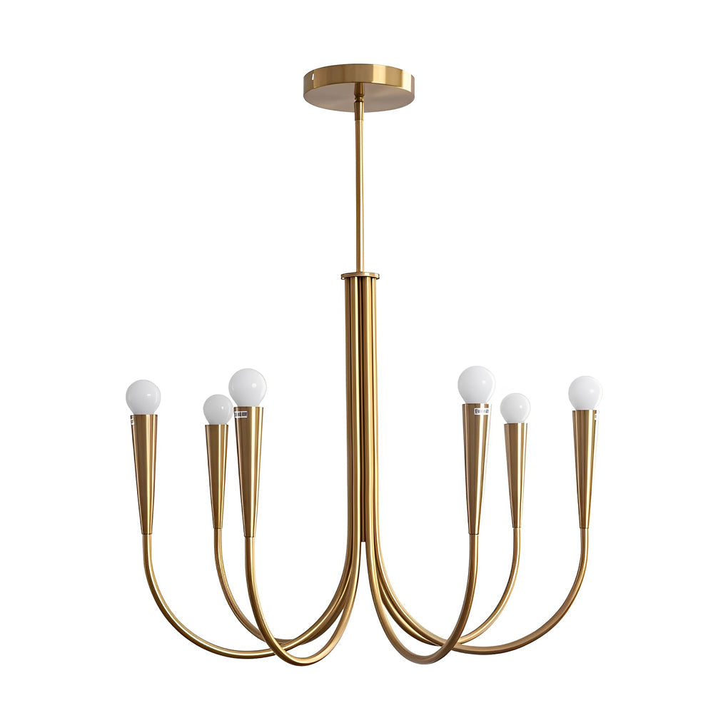 6/9-Light Retro Candlelight 3 Step Dimming LED French Style Chandelier Design