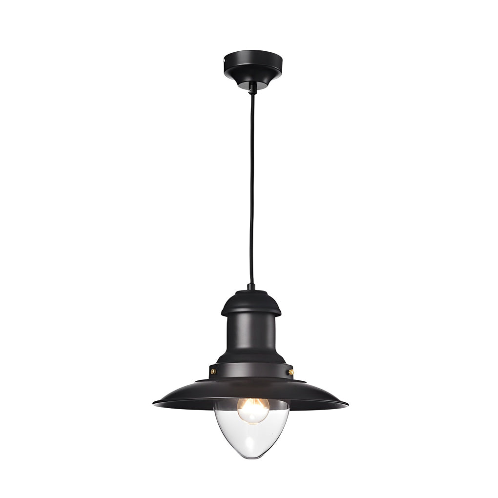 Round Retro Metal Hat Industrial Style Small Chandelier Pendant Lightings