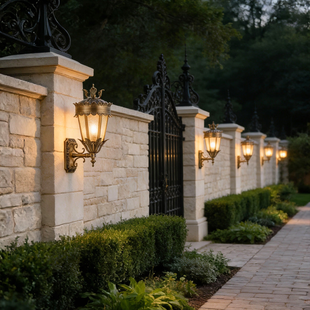 Outdoor Lighting Wall Lantern European-Style Vintage Garden Light