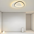 White Black Flush Mount Lights Unique Circle Iron Acrylic Lights Design