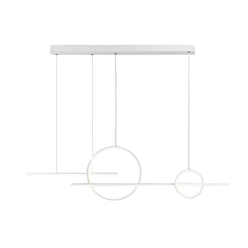 Circles Three Step Dimming Stepless Dimmable Chandeliers with LED Strip Design