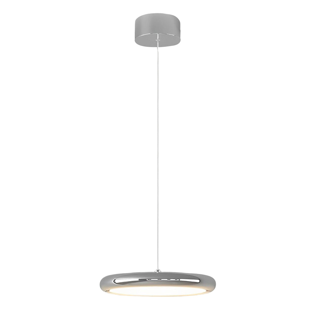 Minimalist Round Mirrored Aluminum Acrylic LED Modern Chandelier Light Design
