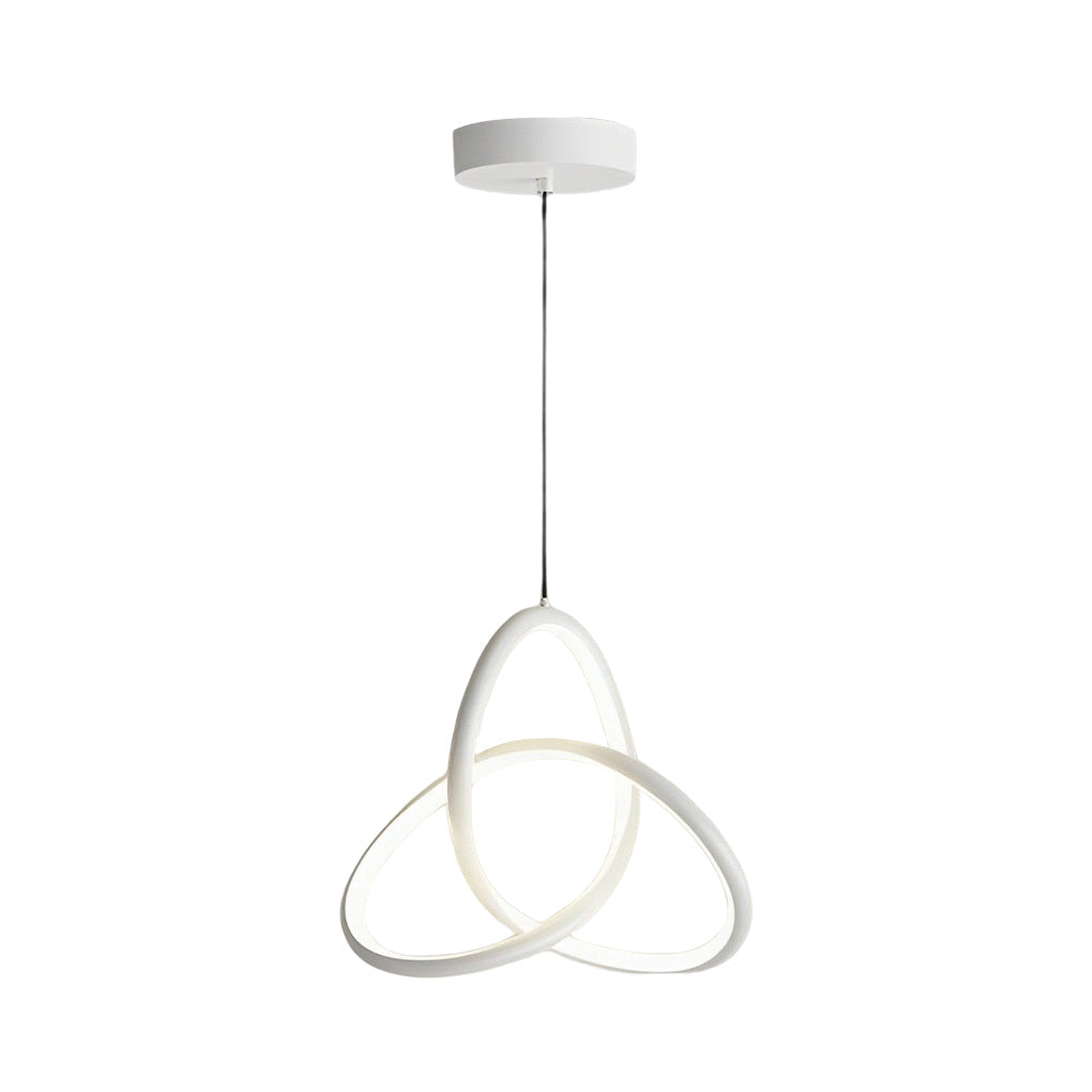 Circular Rings Creative Three Step Dimming LED Modern Chandelier Light Design