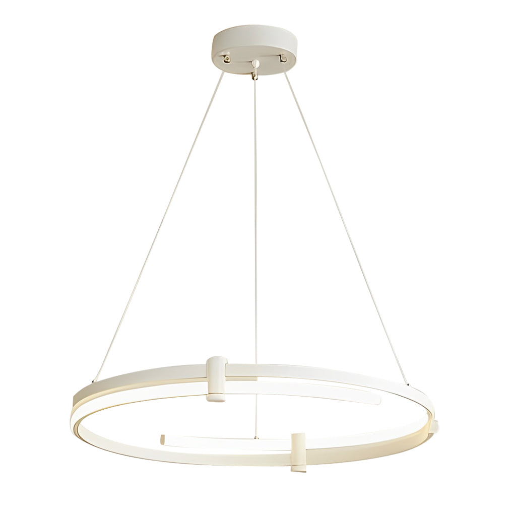 Minimalist Round Stepless Dimming with Remote LED Nordic Chandelier Design