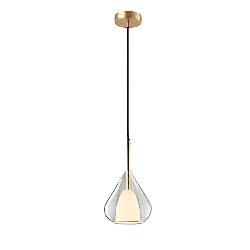 Raindrop Creative Double Layers Glass Nordic Pendant Lightings Small Chandelier