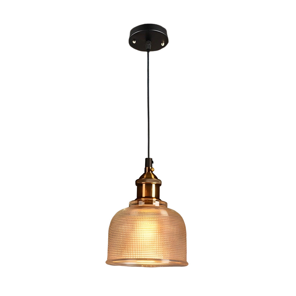 Glass Bowl Shape Electroplated Metal Nordic Creative Pendant Lightings