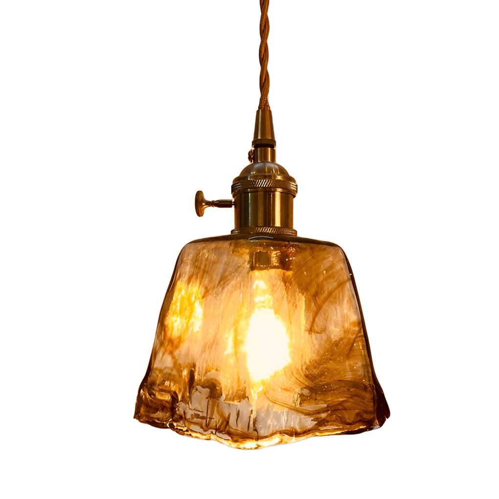 Creative Electroplated Metal Glass LED Nordic Island Lights Hanging Light Fixture