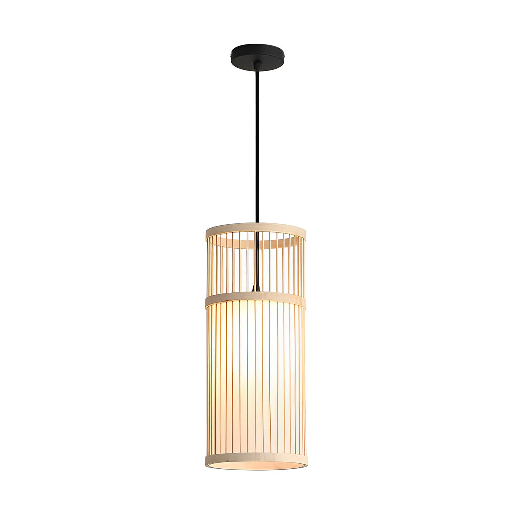 Creative Minimalist Bamboo Hand Woven LED Retro Modern Pendant Lightings