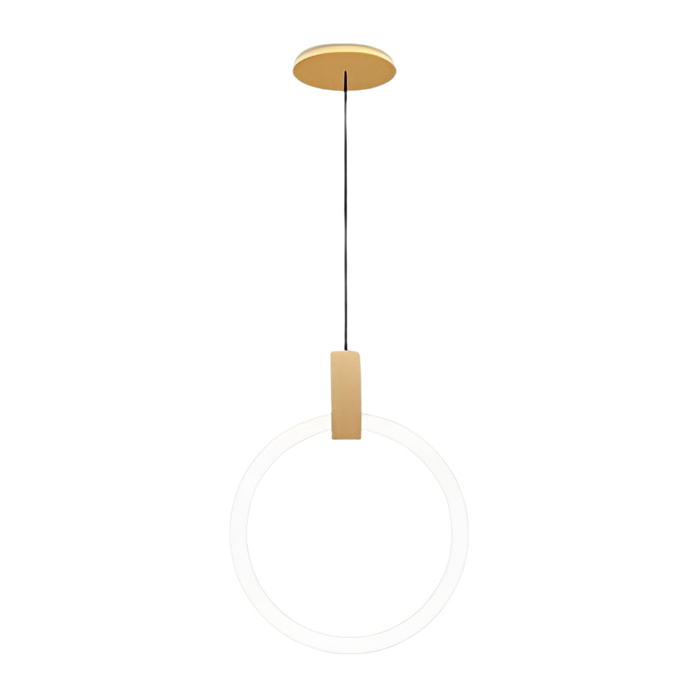 Minimalist Rings Stepless Dimming LED Nordic Duplex Stair Chandelier Design