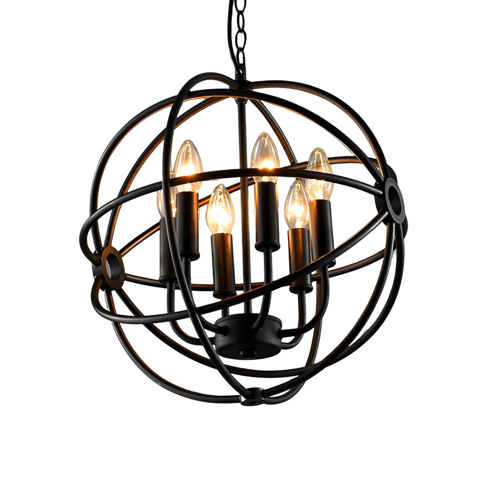 Retro Iron Birdcage Candlestick American Style Chandelier Pendant Lightings