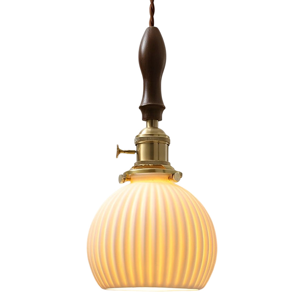 Creative Ceramic Copper LED 12W Nordic Pendant Light Plug in Wall Light Fixture