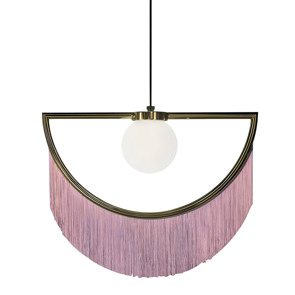 Pink Tassels Creative LED Nordic Chandelier Pendant Light Hanging Light Fixture