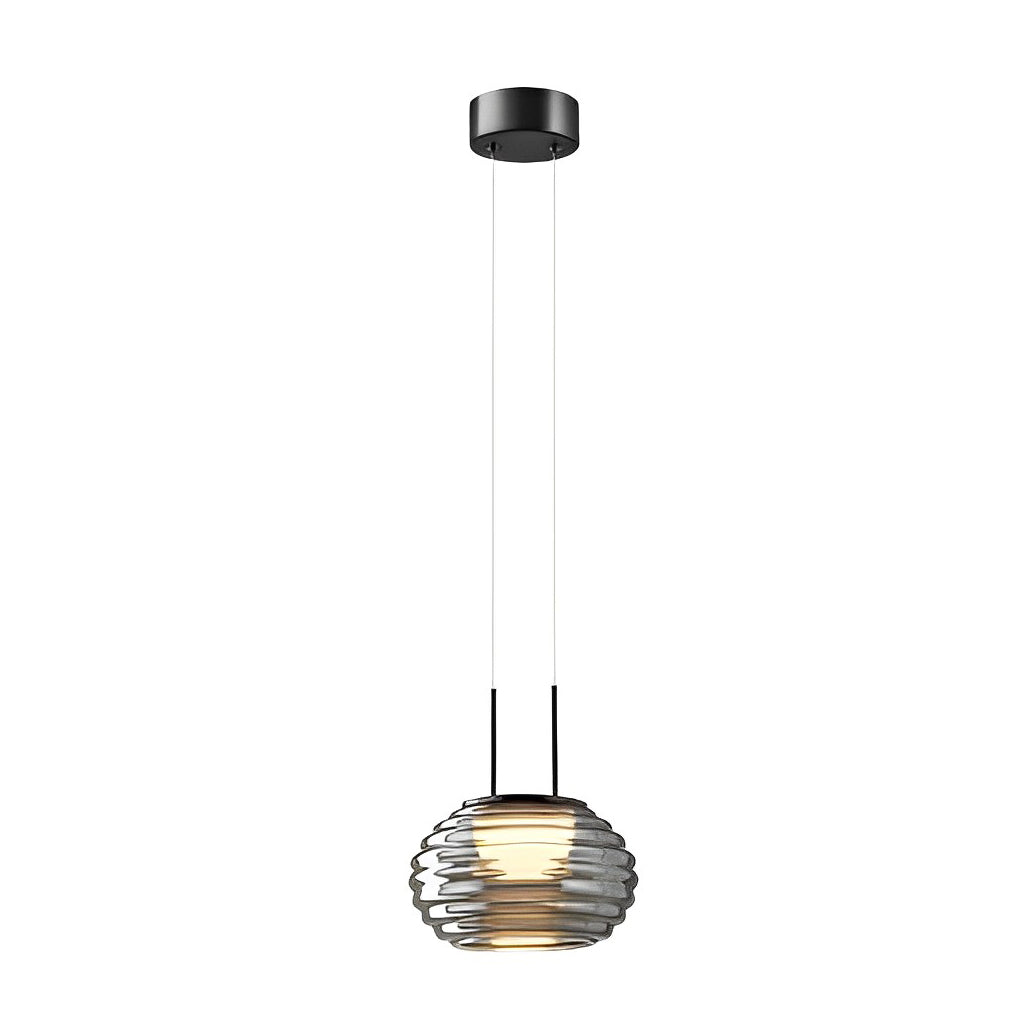 Creative Glass Ball LED Smoke Gray Nordic Pendant Lightings Island Lighting